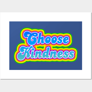 Retro Choose Kindness Posters and Art